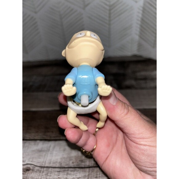 Rugrats Vintage Wind up Tommy Pickles Crawling Baby Figure 1998 Toy Burger King - Picture 5 of 7